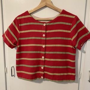 Ace & Jig cropped button shirt (Ollie)